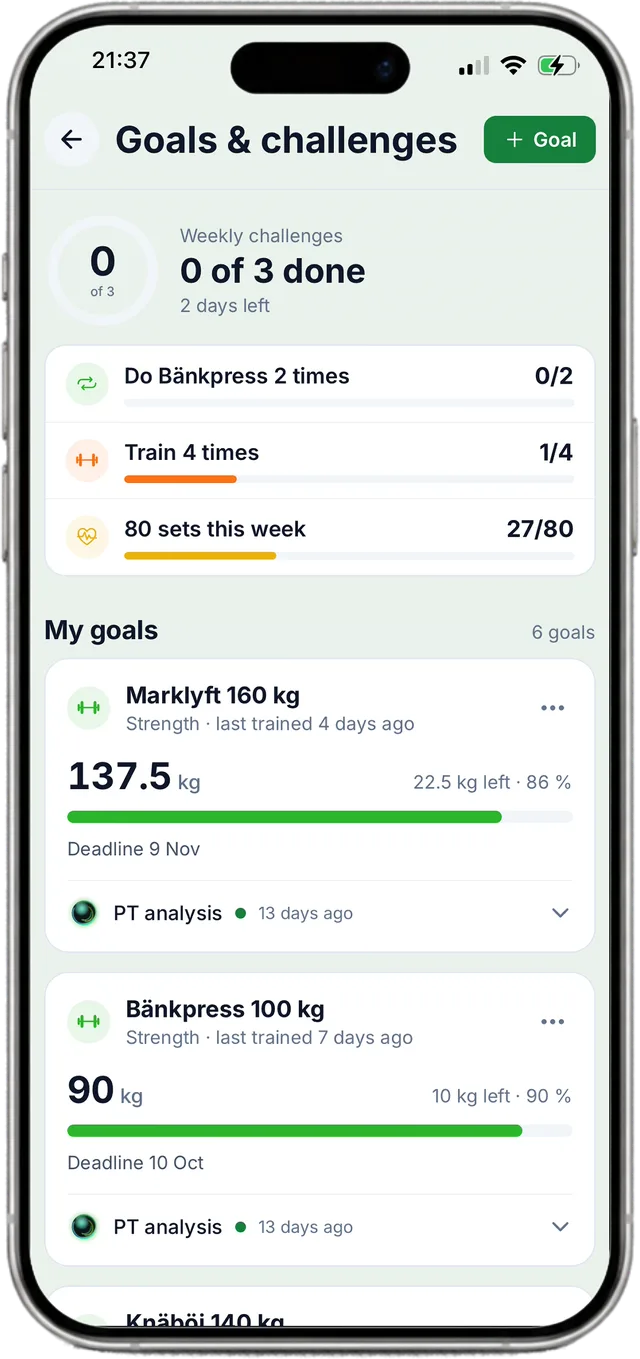 Goals and challenges set by the Digital PT